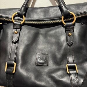 Dooney & Bourke Black Leather Florentine Satchel Large